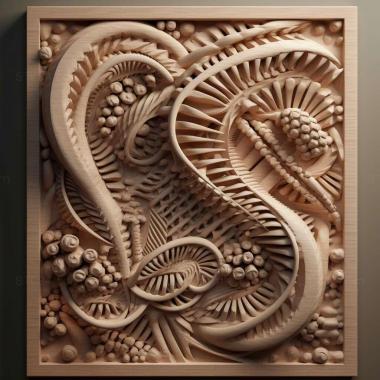 Patterns and decorations stl dna 3 3d model